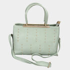Women's Light Green Polyurethane Tote Bag, , small image number null