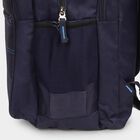 Dark Blue Polyester Backpack with Laptop Compartment, , large image number null