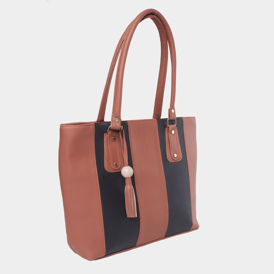 Women Solid Tan Handbag, , large image number null