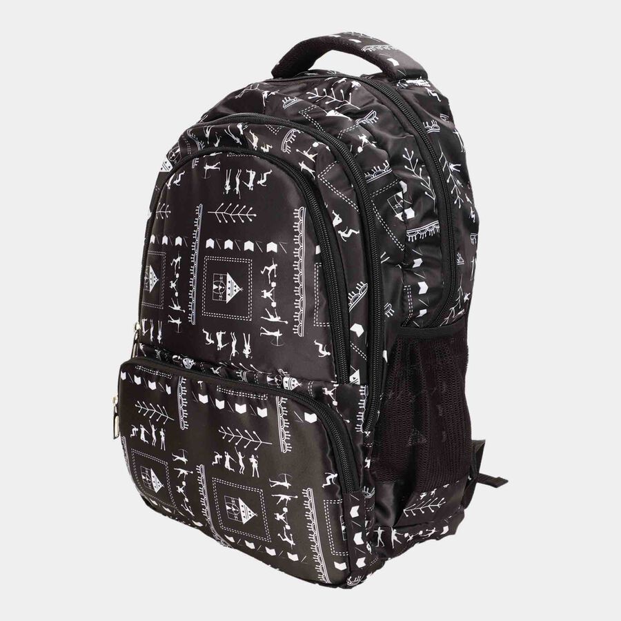 Black Backpack with Laptop Sleeve, 30 L (Approx), , large image number null