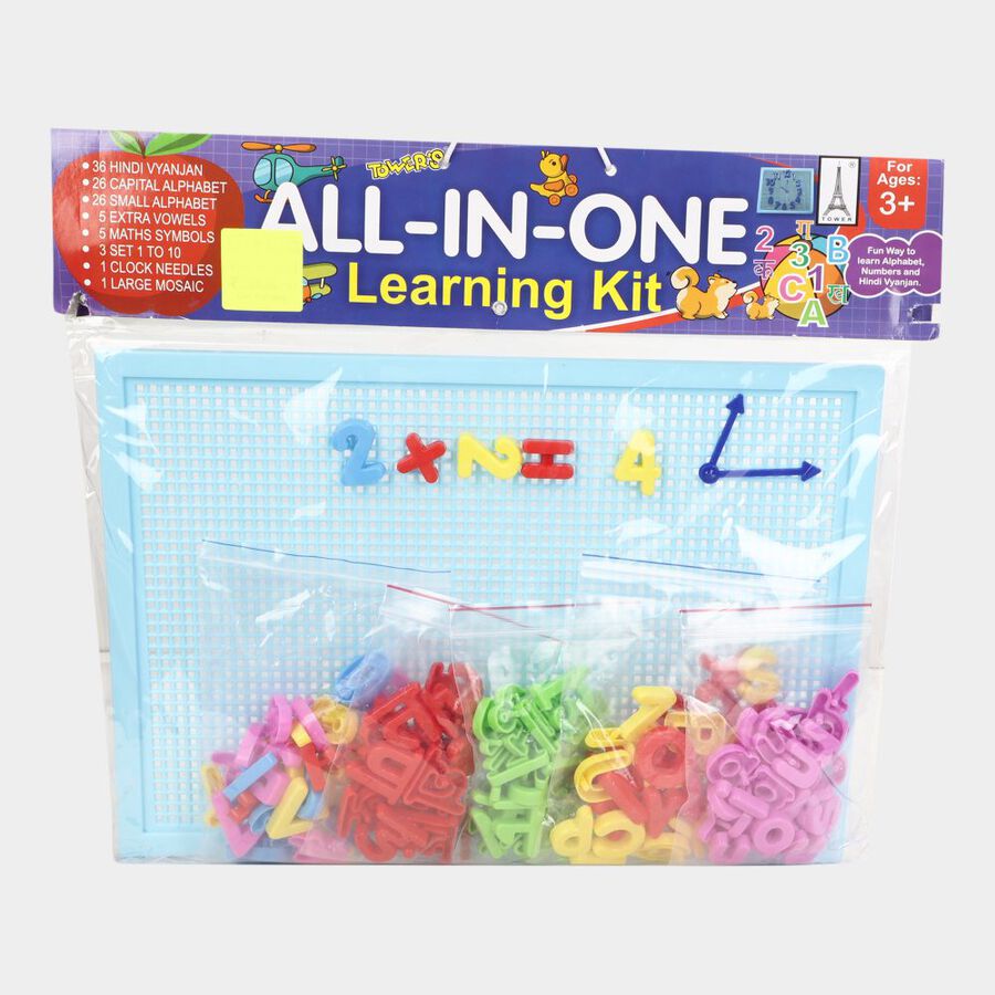Kid's Plastic Alpha Numeric Learning Board(Colour/Design May Vary), , large image number null