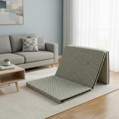 Light Green Polyester Folding Mattress