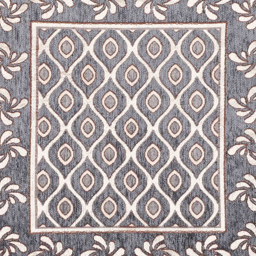 Black and Beige Jacquard Decorative Cushion Cover, , large