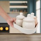 Stoneware Pickle Set, 3 Cups with Tray, , small image number null