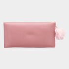 Women's Pink Polyurethane Hand Pouch, , small image number null