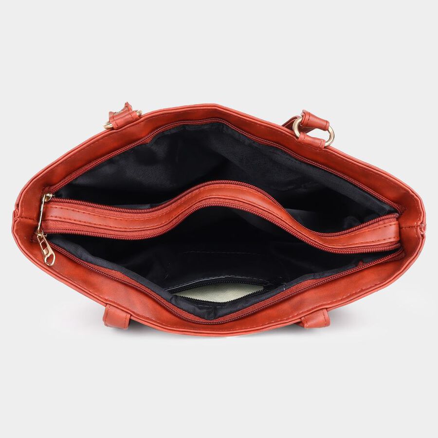 Women's Cherry Polyurethane Tote Bag, , large image number null