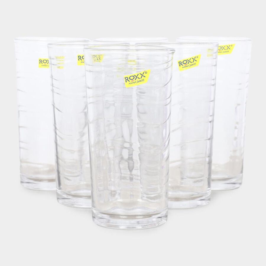 255 ml Glass Tumbler Set of 6, , large image number null