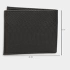 Men's Black Polyurethane Wallet, , small