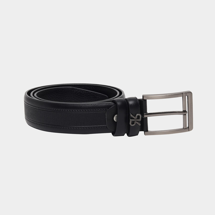 Men Casual Black Belt (32 in.), , large image number null