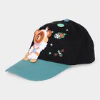 Kid's Black Fabric Cap, , small