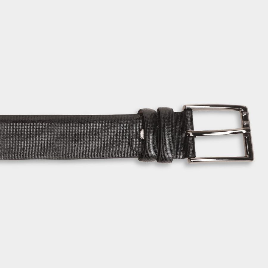 Men's Black Polyurethane Casual Belt, , large image number null