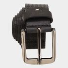 Men's Black Leather Casual Belt, , small image number null