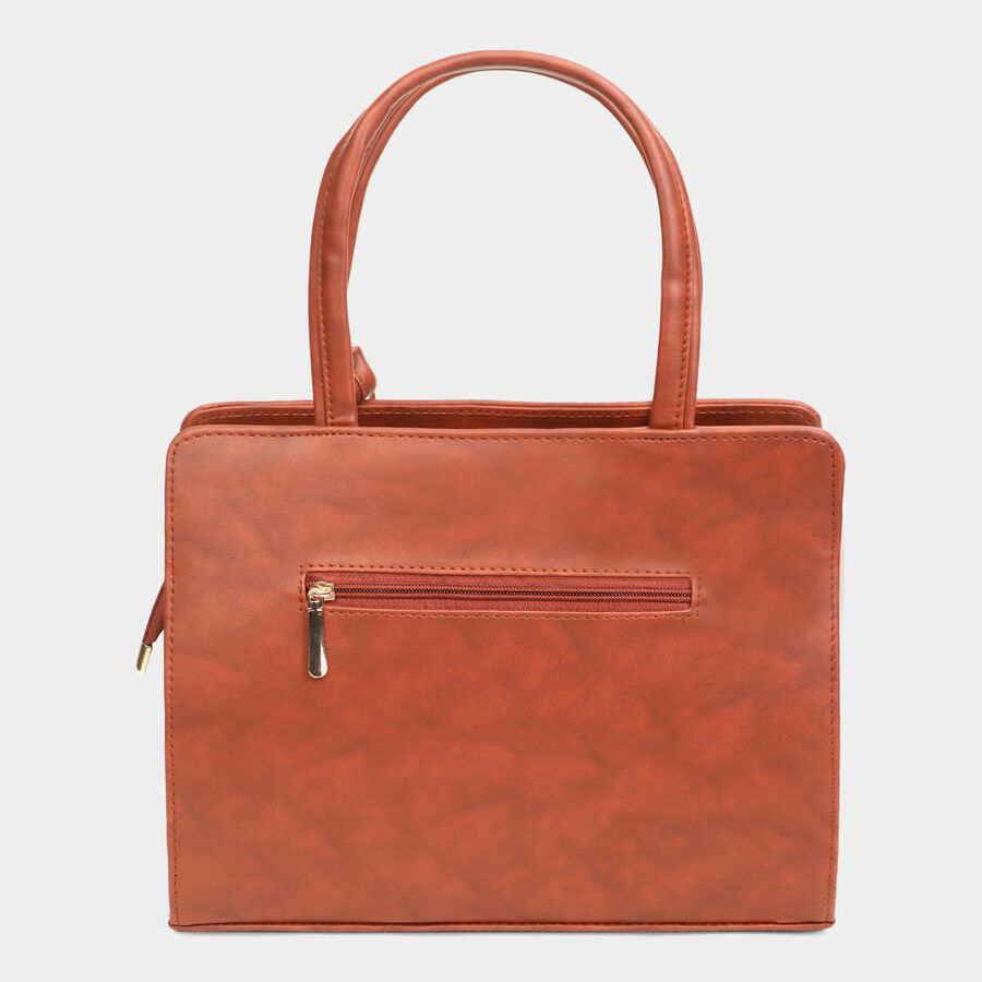 Women's Beige Polyurethane Tote Bag, , large image number null