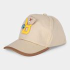Kid's Beige Fabric Cap, , small
