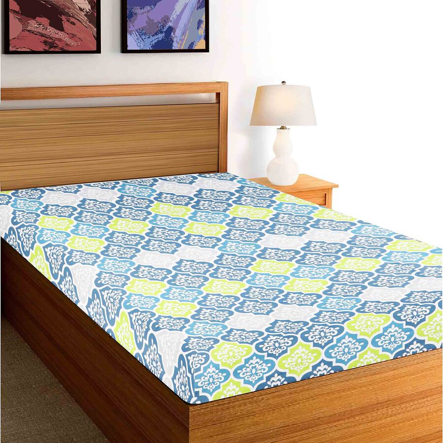 Cotton Blend Single Bedsheet, , large image number null