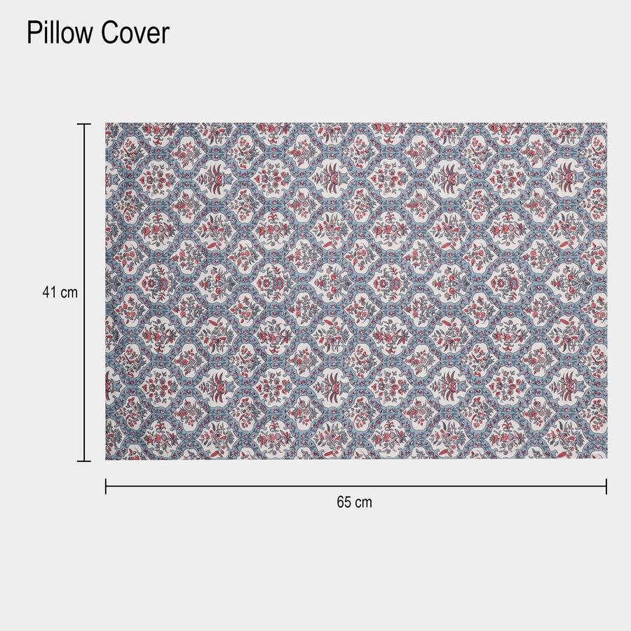 120 GSM Blue Polycotton Double Bedsheet, , large image number null
