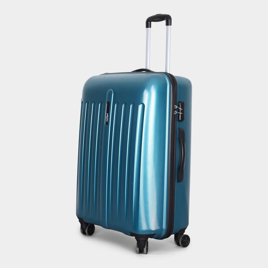8-Wheel Light Blue Polypropylene Hard Case Trolley, Large, , large image number null