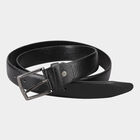 Men's Black Polyurethane Casual Belt, , small image number null