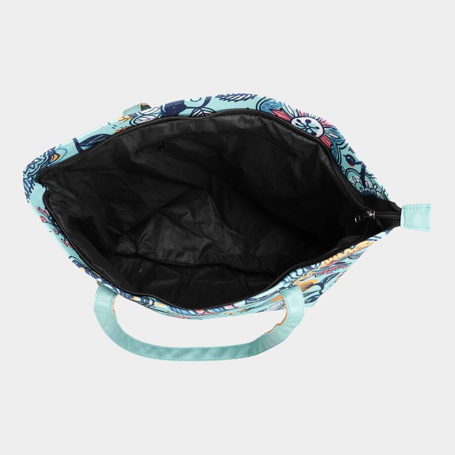 Women's Printed Canvas Shopping Bag, Medium, , large image number null