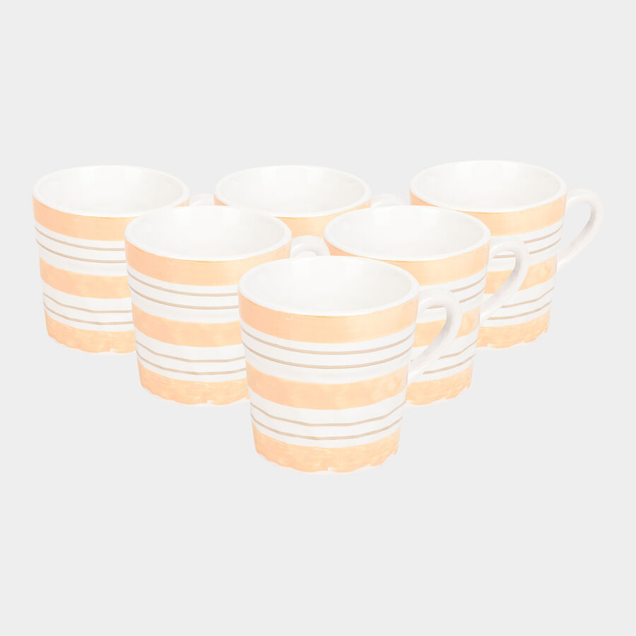 120ml Stoneware Cup, Set of 6, , large