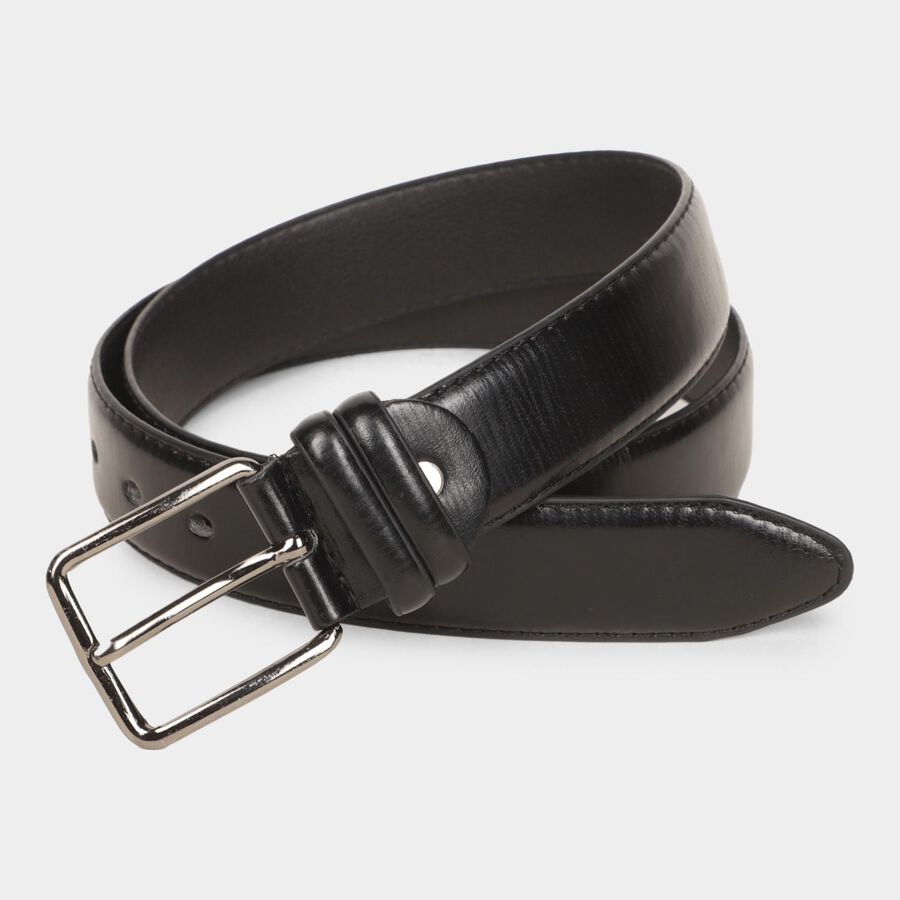 Men's Black Polyurethane Casual Belt, , large image number null
