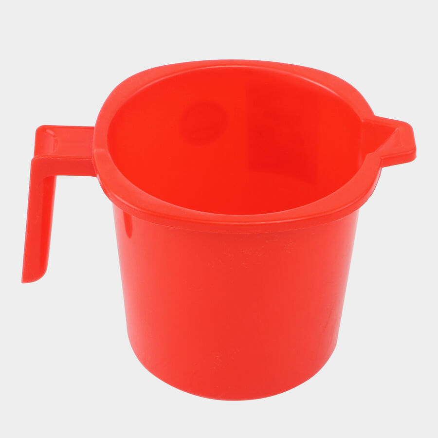 Plastic Bath Mug Plastic Plain Bath Mug, 1L - Color/Design May Vary, , large