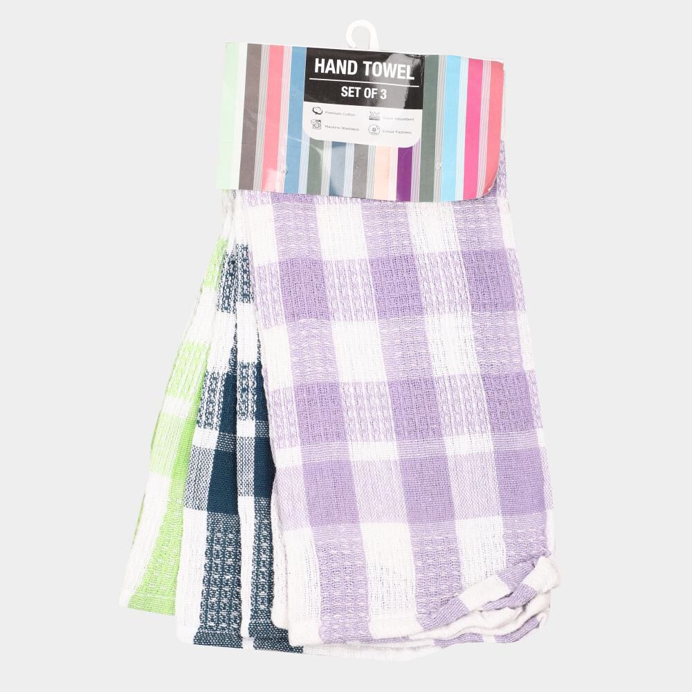 Home Beautiful                         330 GSM Multicolour Cotton Blend Hand Towel