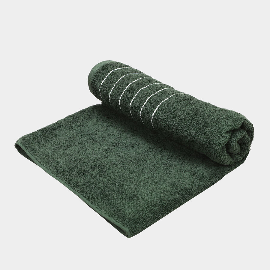 420 GSM Green Cotton Bath Towel, , large image number null