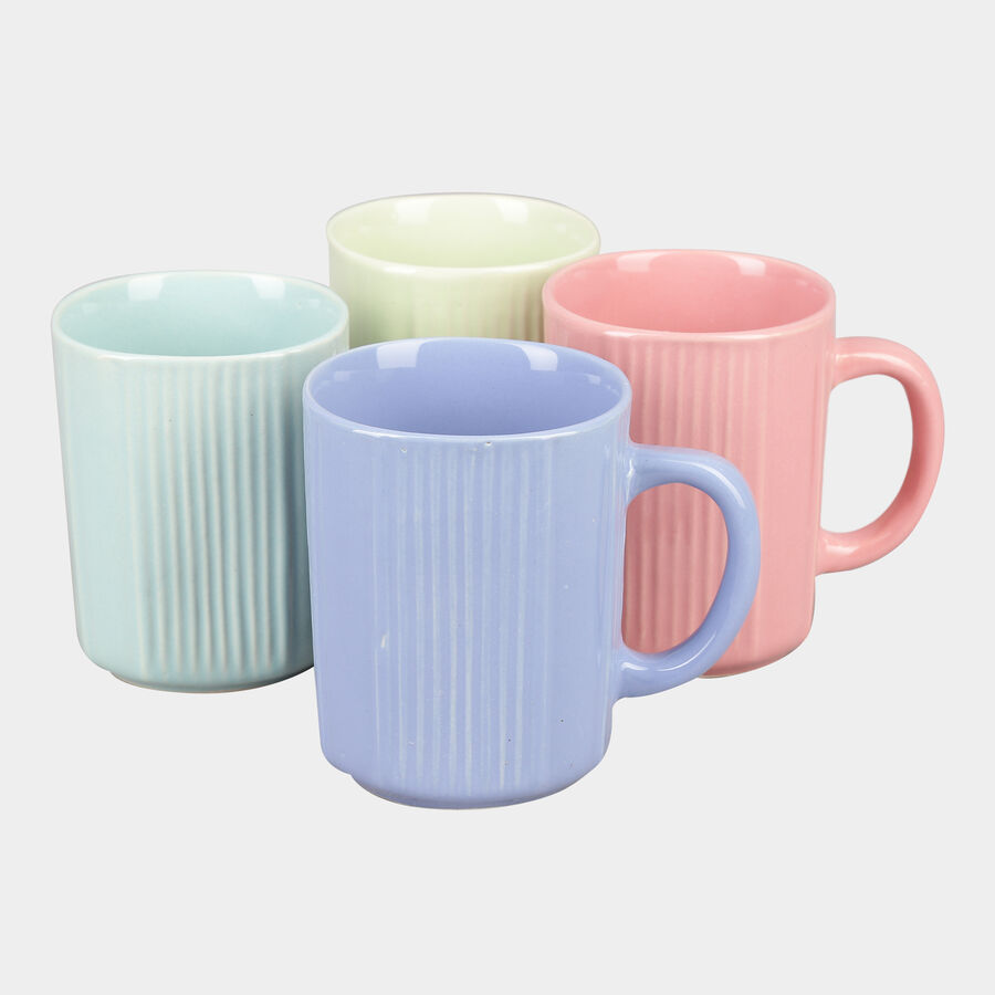 Stoneware Mug Set - 4 Mugs, , large image number null