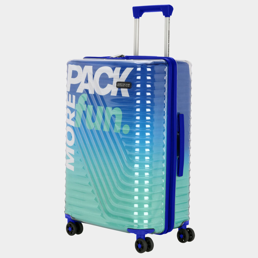 8-Wheel Multicolor Polycarbonate Hard Case Trolley, Medium, , large image number null