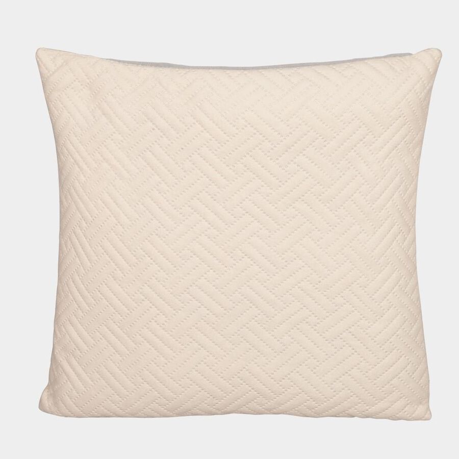 Cream Polyester Cushion Cover, , large image number null