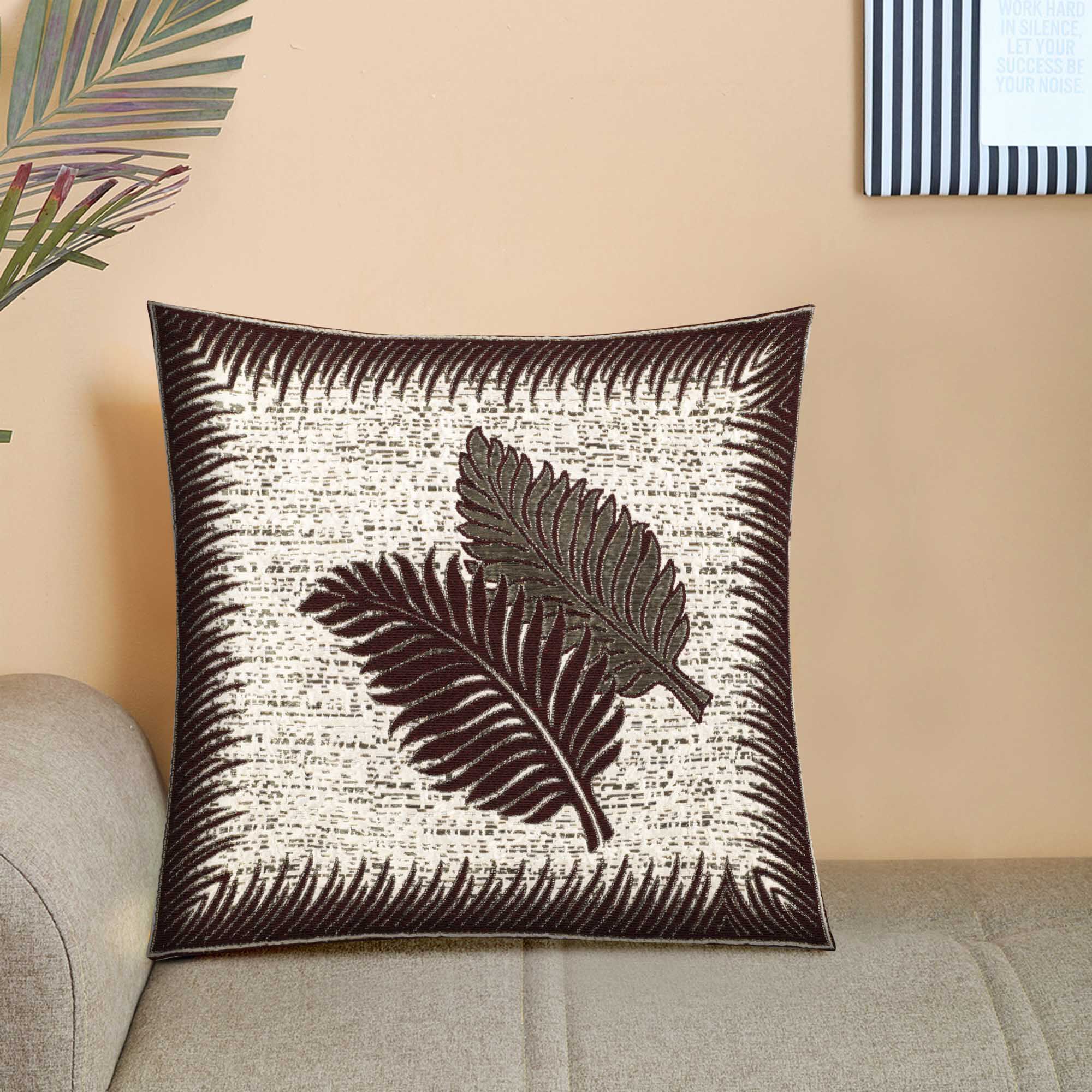 Home Beautiful Jacquard Microfiber Cushion Cover Vishal Mega Mart India
