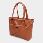 Women Tan Polyurethane Handbag, , small image number null