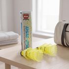 Kid's BSM Sports BSM-250 Badminton Plastic Shuttlecocks Set Of 6PCS, , small