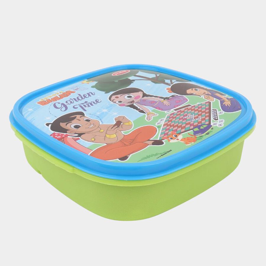 Plastic Lunch Box - 1 Big Container; 1 Small Container; 1 Spoon; 1 Bottle, , large image number null