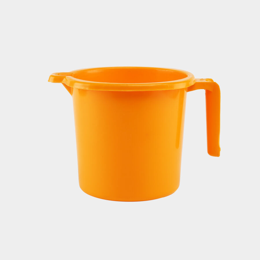 Plastic Bath Mug Plastic Plain Bath Mug, 1.5 L - Colour/Design May Vary, , large image number null