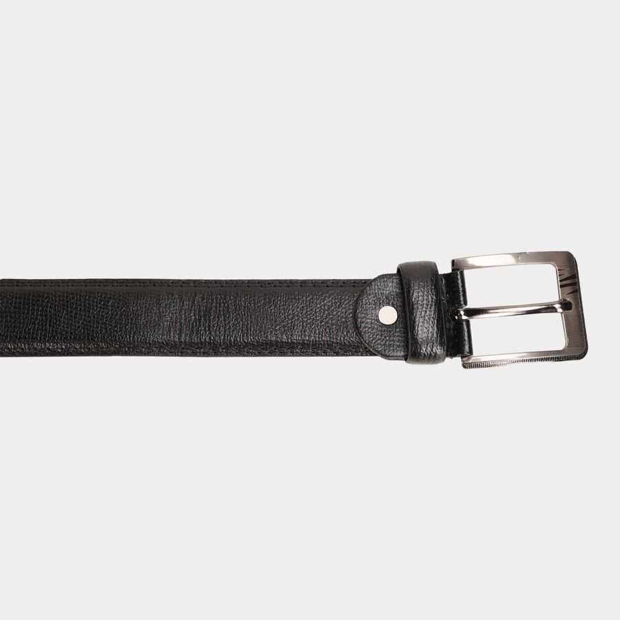 Men's Black Polyurethane Casual Belt, , large image number null