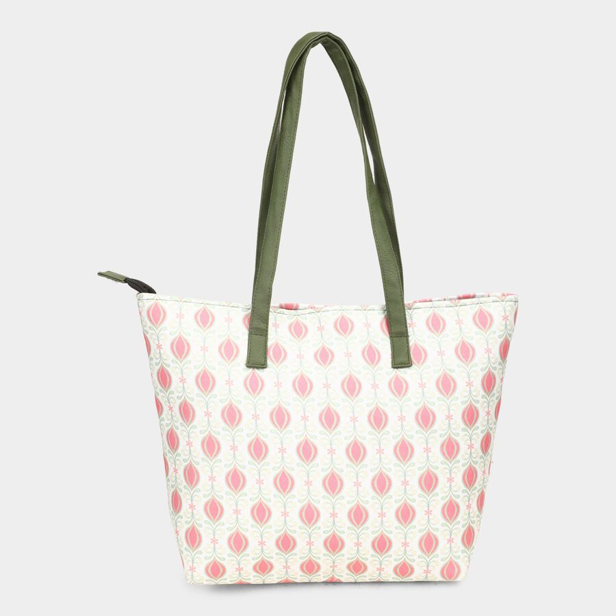 Women's White Fabric-Polyester Tote Bag, , large image number null