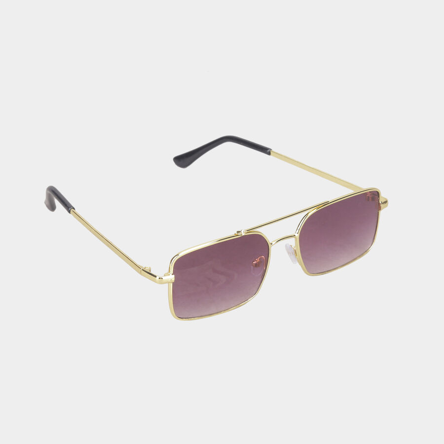 Men's Metal Gradient Square Sunglasses, , large image number null