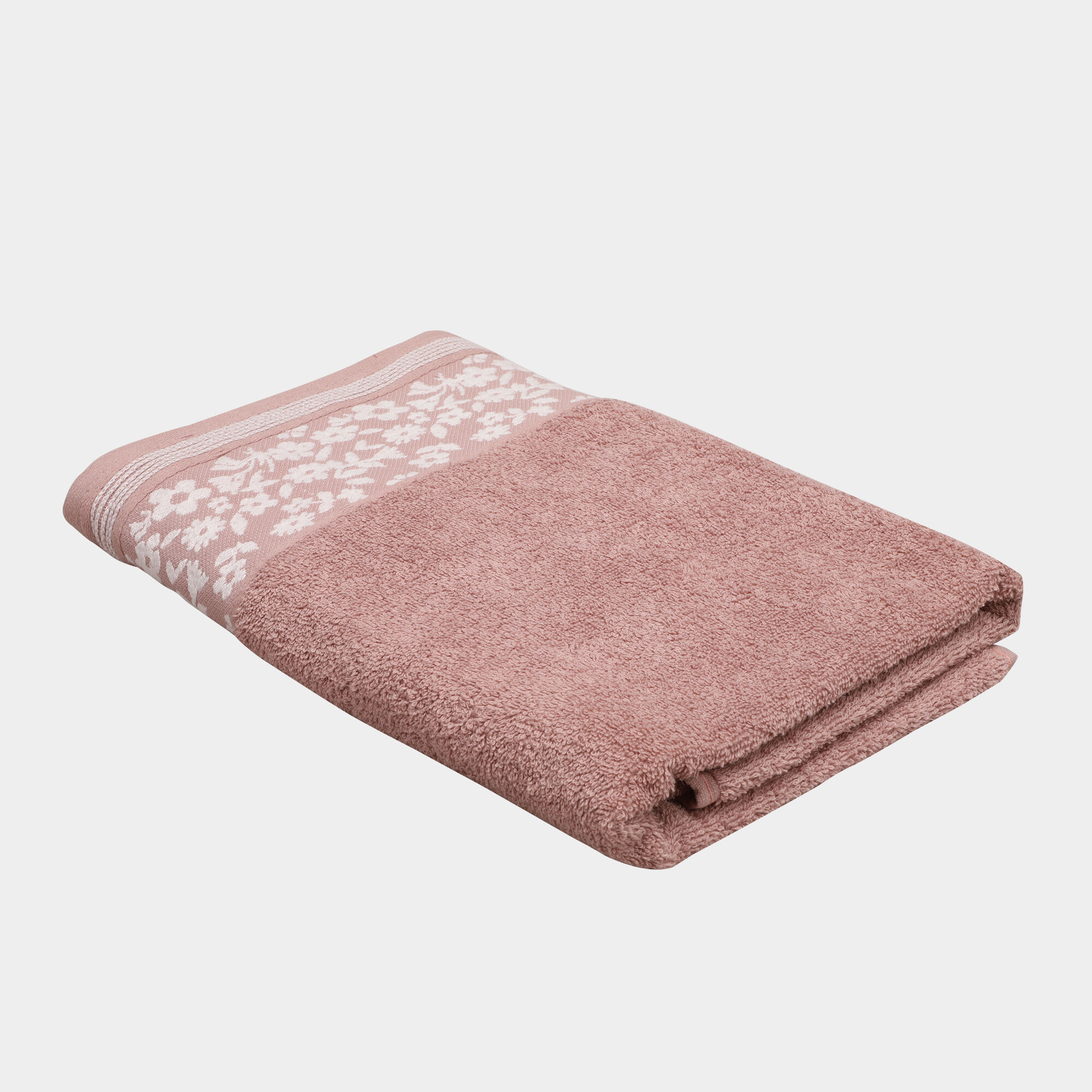 Home Beautiful                         400 GSM Pink Cotton Bath Towel