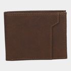 Men's Brown Polyurethane Wallet, , small