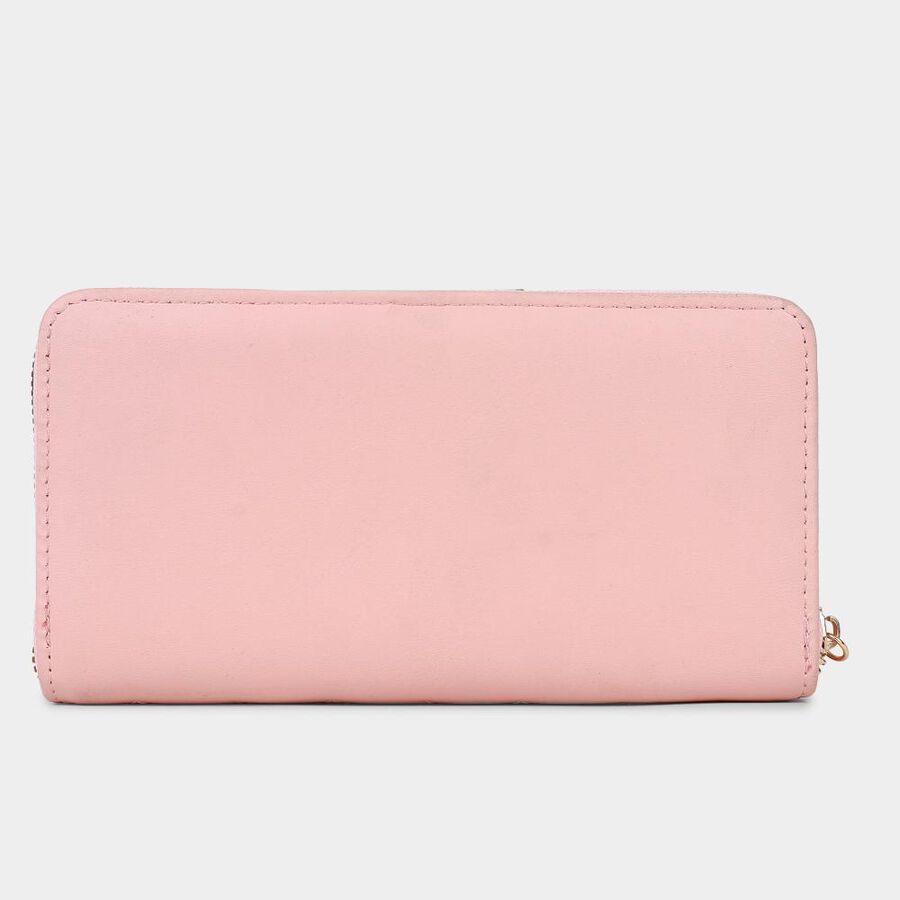 Women's Pink Polyurethane Handbag, , large image number null
