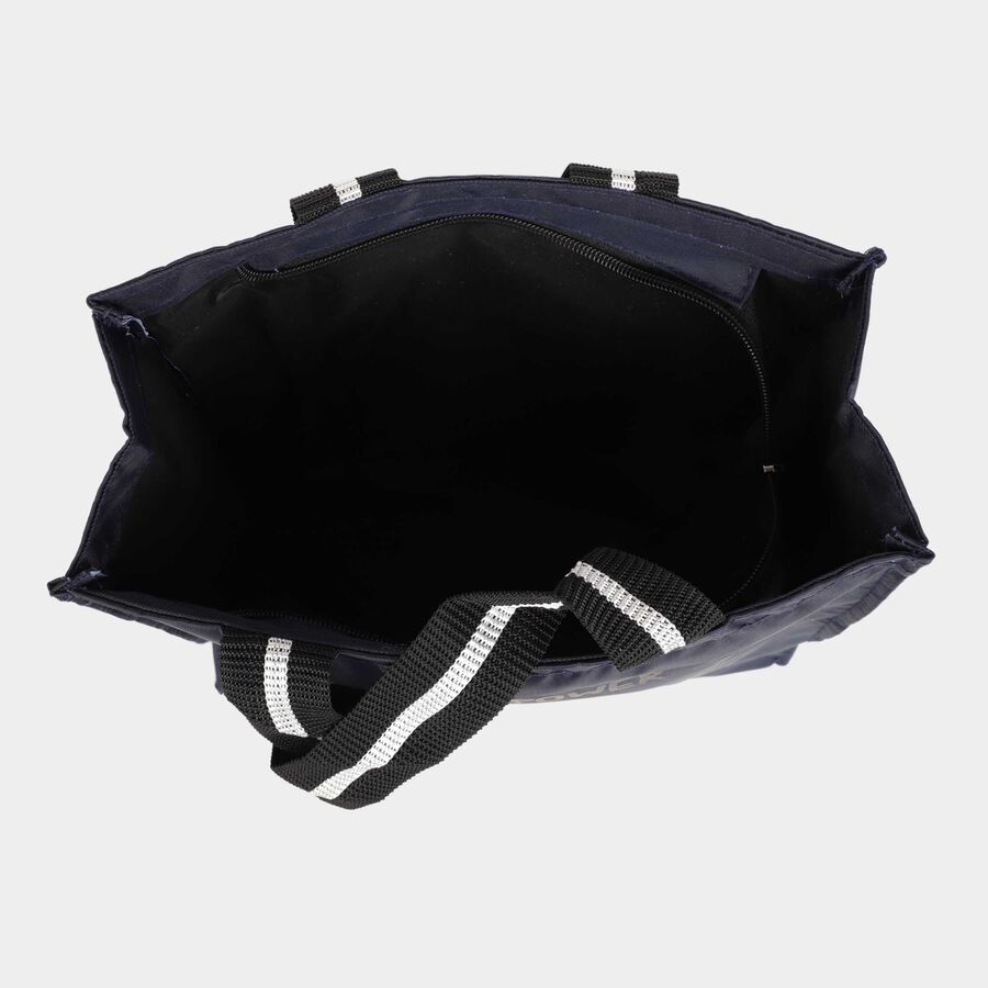 Navy Blue Fabric-Polyester Bag, , large