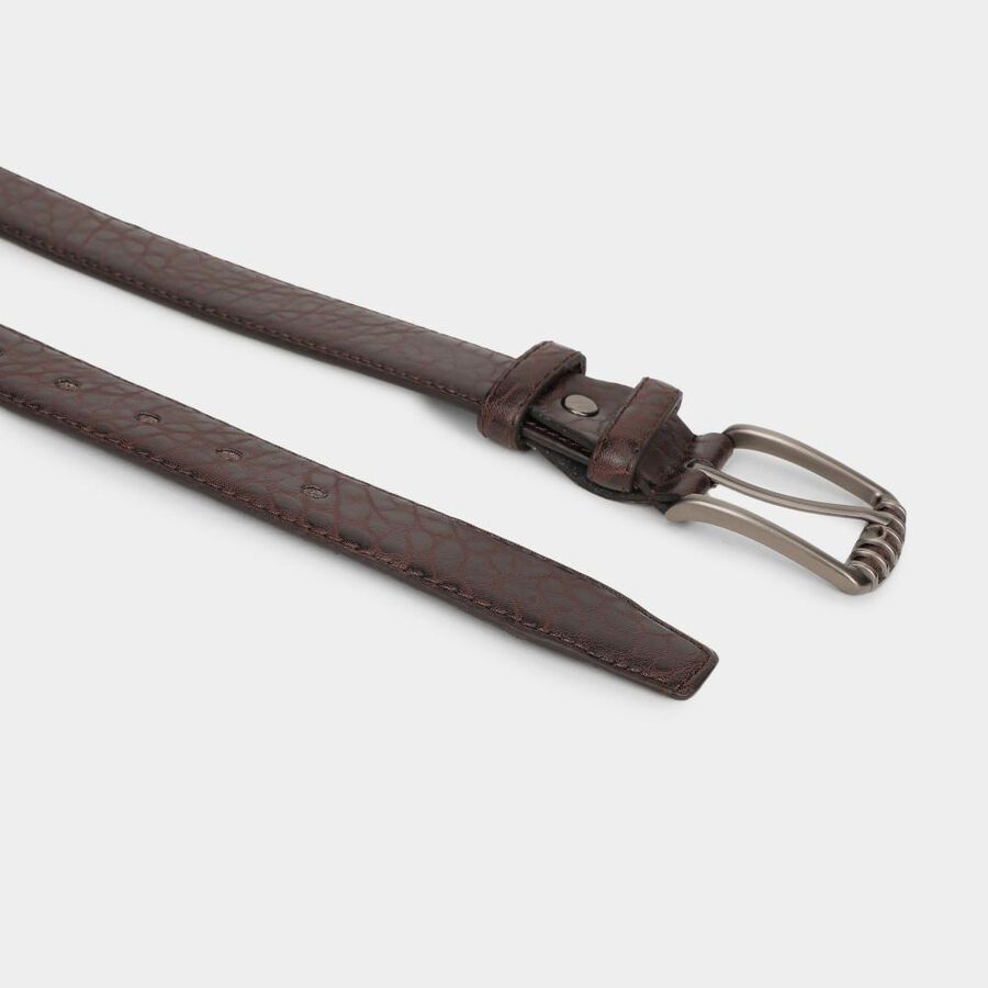 Brown Pu Casual Belt, , large image number null