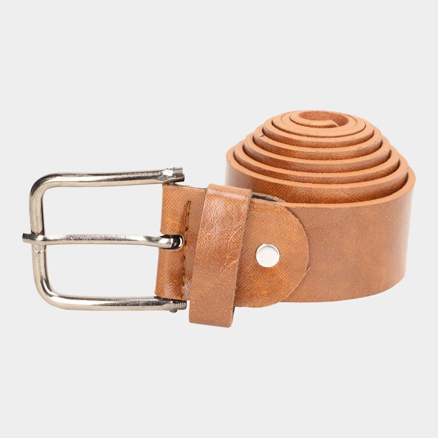 Men's Tan Polyurethane Casual Belt, , large image number null