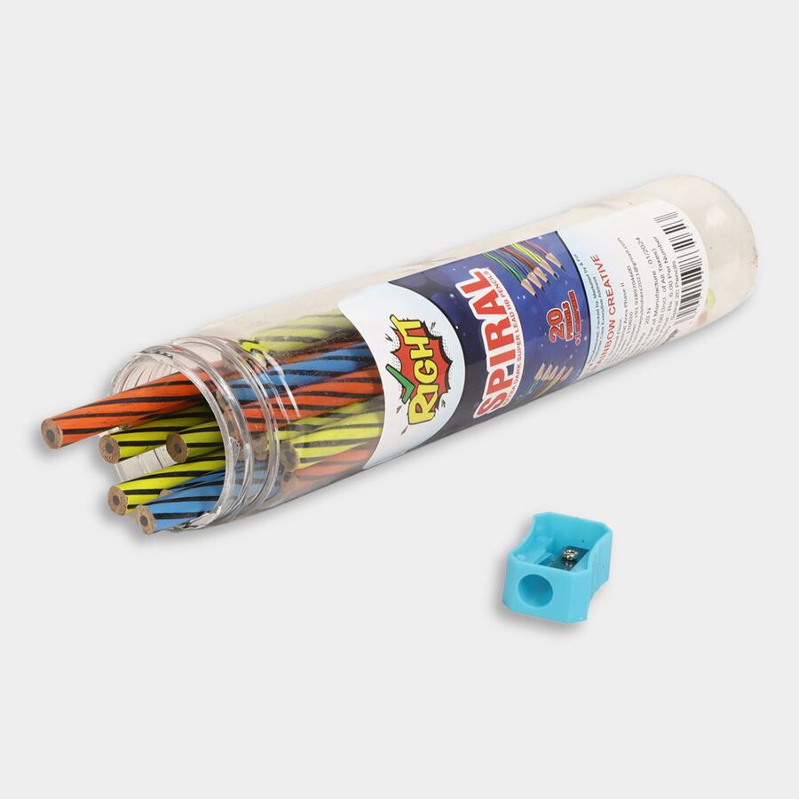 20 Pencils Jar With Sharpener, , large image number null