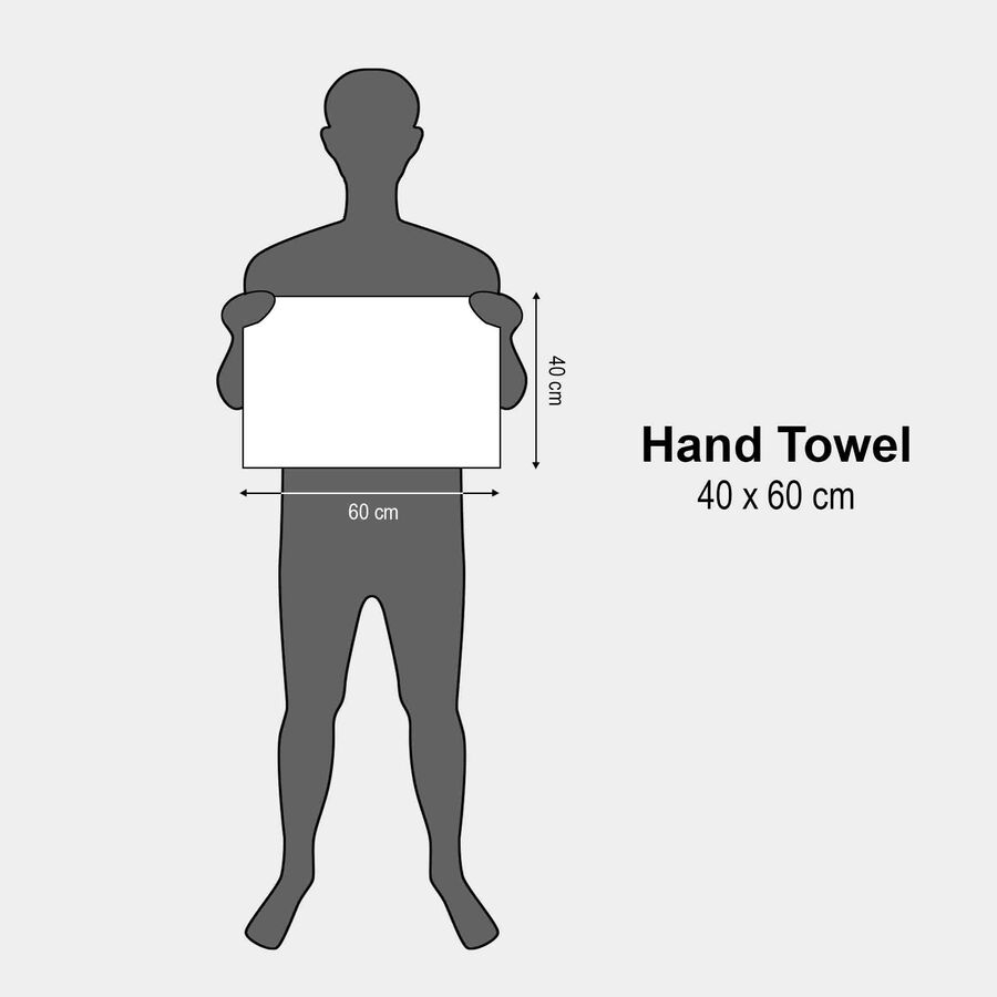 380 GSM Grey Cotton Hand Towel, , large