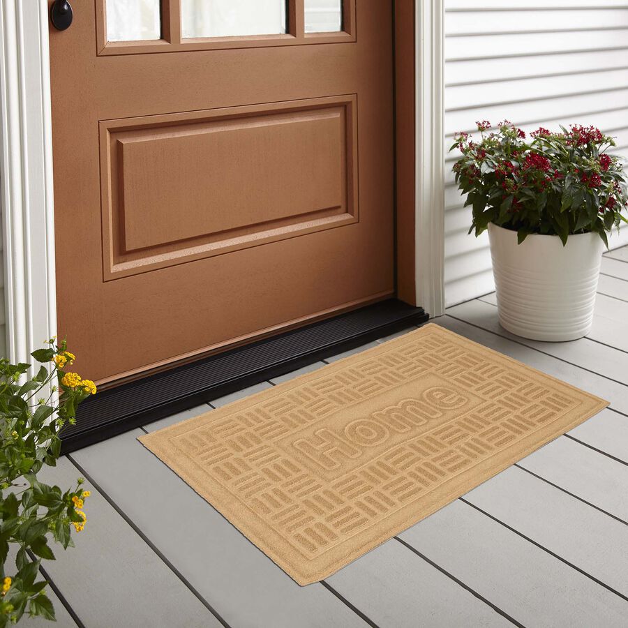 Mustard Polyester Door Mat, , large image number null