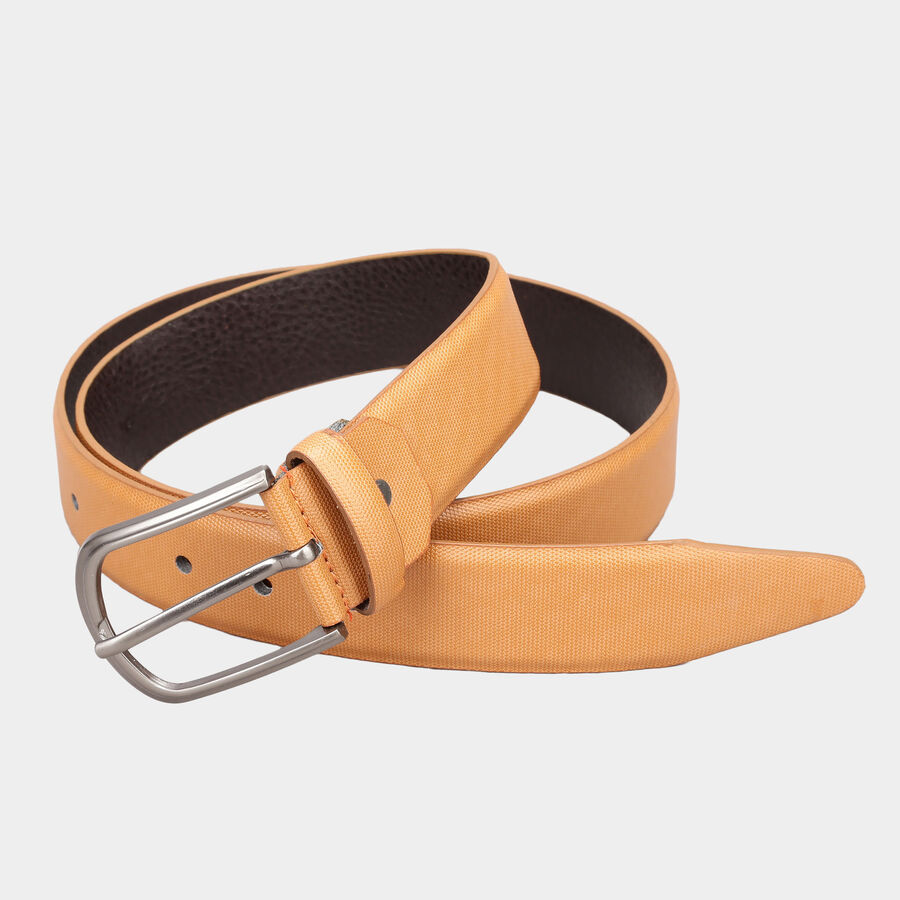 Men's Polyurethane Casual Belt, Size 36, Textured, , large image number null