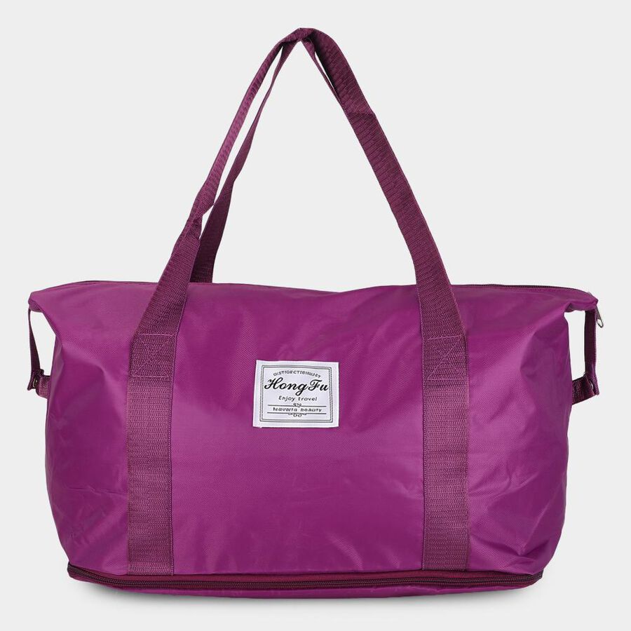 Purple Fabric-Polyester Shopping Bag, , large